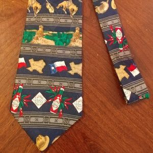 Texas Oil Tabasco Silk Necktie